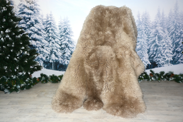 6er Lammfell Teppich Beige (öko)